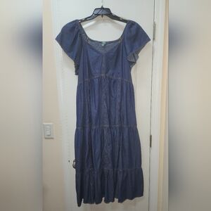 Terra & Sky Blue Maxi Dress